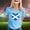 Sky Blue, variant on Graphic Tennis Tees for Women T-Shirts Scottish Flag Print Short Sleeve Crew Neck Tee Top for Women Casual Fashion Patriotic Scotl Apparel White S