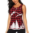 thumbnail image 2 of Haiem Christmas Tree Buffalo Plaid Workout Tank Tops for Women, Athletic Sports Slim-Fit Tank Tops, Compression Sleeveless Dry Fit Shirts,Athletic Shirt-X-Large, 2 of 9