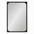 thumbnail image 6 of Kate and Laurel Kenai Modern Rectangle Wooden Wall Mirror, 24 x 36, Black, Decorative Wood Rectangular Mirror for Use as Bathroom Vanity Mirror or in Living Room, Entryway, or Bedroom, 6 of 8