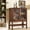 Walnut-with 2 Doors, variant on HMstone Sideboard Buffet Cabinet 31"W Storage Cabinet with 2 Glass Press-to-Open Doors, Coffee Bar Cabinet Buffet Table with Shelves for Kitchen, Living Room, Walnut