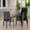 6 PCS-Black, variant on Set of 4 Stackable Patio Dining Chairs Set, High Back & Textilene Mesh, All-Weather Metal Frame, Space-Saving, Black