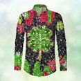 thumbnail image 2 of VBARHMQRT Boys Button Down Shirt Mens Digital 3D Printed T Shirt Short Sleeved Shirt Top Lapel Red, 2 of 3