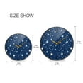 thumbnail image 2 of Acrylic Circular Clock 11.9x11.9 Inch Circular Clock Decorative Clock Creative Clock Dual-Purpose Clock Wall Clock Clock Decorate Your Space White Star, 2 of 9