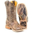 thumbnail image 2 of Men's Tin Haul Money Maker Boots With Bald Eagle Sole Handcrafted Brown, 2 of 3