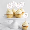 thumbnail image 2 of Koyal Wholesale 2" Birthday Unicorn Round Cupcake Toppers DIY, Magical One Pastel Unicorn Theme for Party Decor, 20-Pk, 2 of 5