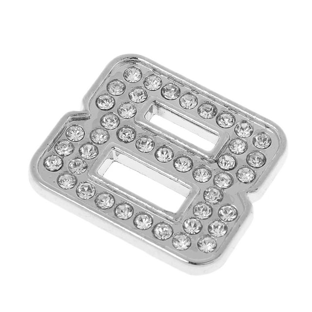 Diamante De Imitación Diamante DIY Número 8 Alfabeto 3D Insignia Del Coche Etiqueta Engomada Emblema Sunnimix Emblema de calcomanía de diamantes de imitación