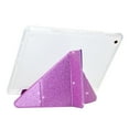 thumbnail image 2 of ELEHOLD For iPad 5th/6th/8th Generation Case, 9.7 inch, Bling Magnetic Flip PU Leather Shock-Absorbent Multi-Angle Kickstand Full Protection Case Cover,Purple, 2 of 9