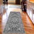 thumbnail image 2 of Floral Art Decorative Rug, Pastel Design Bohemian Nature Art of Vintage Leaves and Flowers, Quality Carpet for Bedroom Dorm and Living Room, 6 Sizes, Pale Grey, by Ambesonne, 2 of 2