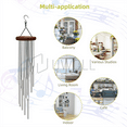 thumbnail image 5 of Wind Chimes Large Deep Tone Chapel Bells 12 Tubes Outdoor Garden Home Decor Gift, 5 of 8