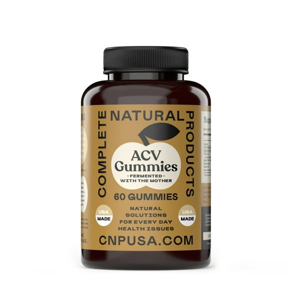 Apple Cider Vinegar Gummies - 60 Count Natural With The Mother, Gluten Free, Pomegranate, Beetroot, B9, B12, & Purple Carrot