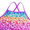 thumbnail image 6 of Lanbubble Girls Tankini Swimsuits Set Criss-Cross 2-Piece Bathing Suits Beach Swimwear 5-6 Years, 6 of 11