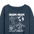 thumbnail image 3 of Marvel Iron Man - Schematic - Women's French Terry Pullover Sweatshirt, 3 of 5