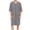 Gray, variant on QSAWXQZ Men's Short Sleeve Nightshirt Soft V Neck Sleepwear Loose Nightgown Casual Loungewear with Pocket Gray 2XL