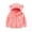 Pink, variant on 6M-3T Baby Boys Girls Winter Warm Fleece Sweatshirt Cartoon Hooded Coats Jackets Toddler Long Sleeve Zipper Coats Top Outerwear