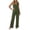 Army Green, variant on Womens Pajamas Set Sleeveless Lounge Sets Comfy Tank Top and Pants Pjs Set V Neck 2 Piece Sleepwear Wine,S
