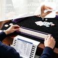 thumbnail image 3 of Mahjong Tile Racks with Card Holder Multicolor Plastic Domino Game Trays Desktop Mahjong Accessory for Game Night, 3 of 5