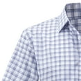 thumbnail image 4 of Maplenight Button Down Shirts for Men Plaid Lapel Short Sleeve Mens Shirts with Pocket Regular Vacation Causal Business Tops for Summer Fall, 4 of 5