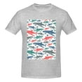 thumbnail image 4 of Bingfone Colorful Shark Men'S Loose Fit Short-Sleeve Pocket T-Shirt, 4 of 7