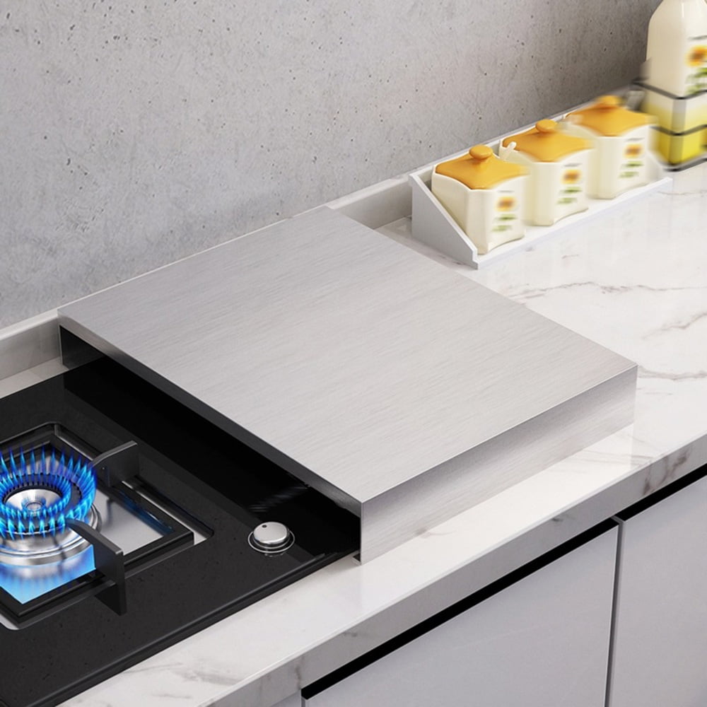 Vintoro 30*40*5cm Stainless Steel Kitchen Stove Top Cover, Gas Stove Protective Bracket, Burner Protector