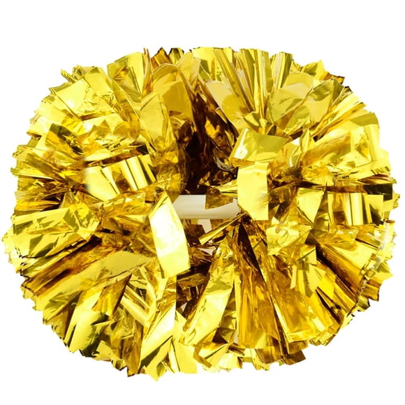 Pompones decorativos Lovecheer, 6 unidades, mango dorado de 35 cm