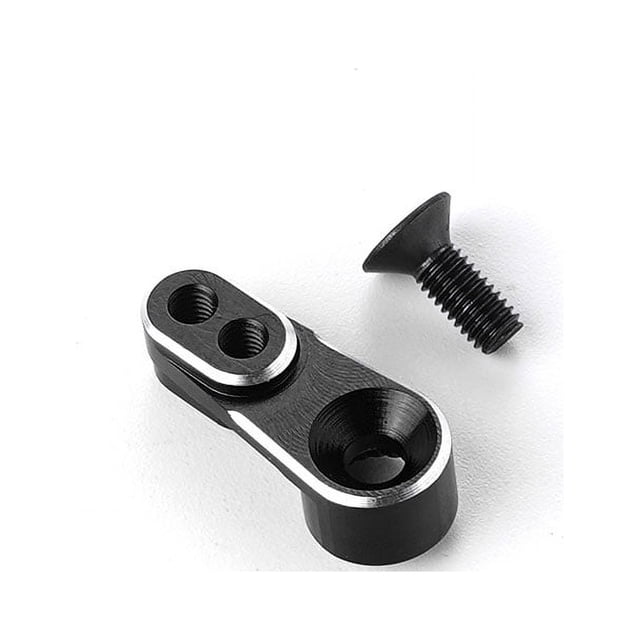 Vogacara RCGOFFLOW aleación de aluminio fuerte Servo cuerno brazo Servo cuerno para 1/18 Rc Servo cuerno brazo -4M RC pieza de coche Kits de construcción modelo Negro