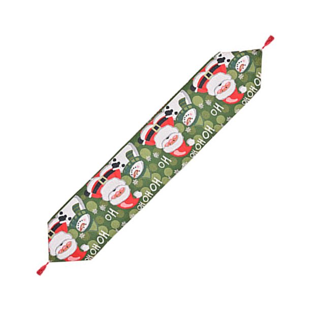 Toystoory Mantel de Navidad Impreso Camino de Rectangular Decoraciones de fiesta Fondo de fiesta de boda familiar Adorno de Año Nuevo Kits de decoración para fiestas Anciano
