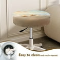 thumbnail image 4 of ZIATUBLE Beach Ocean Bar Stool Cover Cushion Starfish Chairs Decorative Cover Machine Washable Stool Chair Covers Set of 2 Soft Stool Cushion Covers Circle 12"-14" for Home Kitchen, 4 of 6