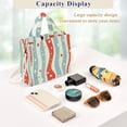thumbnail image 5 of FORMRS Womens Corduroy Tote Bag Crossbody Shoulder Handbag with Pocket, Light Blue Pattern, 5 of 7