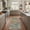 Abstract Dusty Sage-2' x 5' (Rectangular), variant on Area Rugs 5x7 For Living Room Bedroom Modern Abstracthine Washable Rug Large Soft Low Pile Floor Carpet With Non Sliping Dining Pink/grey