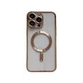 thumbnail image 3 of Compatible with iPhone 14 13 12 Case MagSafe with Camera Lens Protector, Full Protection Clear Magnetic Case Compatible with MagSafe Anti-Scratch Case Cover for iPhone 13 Pro Max, Gold, 3 of 6
