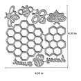 thumbnail image 2 of Troqueles de corte HGSALK panal y abeja, 7 piezas, plantillas de acero, 2 of 7