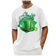 thumbnail image 4 of Njagoc3 Mens Summer Short Sleeve T-Shirt, Crew Neck, St. Patrick's Day Print, Soft and Comfortable Fabric, Casual Style, Perfect for Daily Wear and Holiday Celebrations, 4 of 6