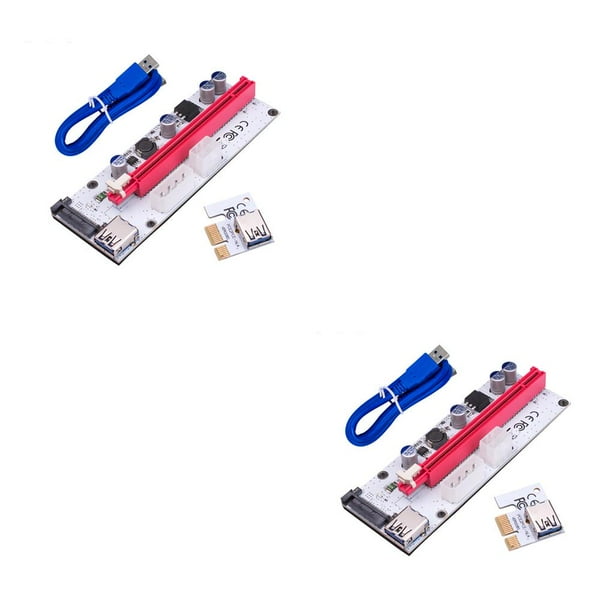 Methold 10 Uds VER008S 4Pin SATA 6PIN PCIE PCI-E PCI Card 008s adaptador 1X a 16X USB3.0 extensor Type1 NO1