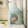 thumbnail image 6 of Tiny Land Kids Play Tent, Spacious Indoor Playhouse for 2-3 Toddlers, Foldable & Portable Play Tent with Storage Bag, Green, 6 of 13
