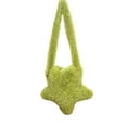 thumbnail image 7 of breaise Women's Fuzzy Star Crossbody Tote Bags Furry Shoulder Bag Cute Purse Handbag, 7 of 7