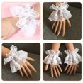 thumbnail image 2 of CIMAXIC Fête 1 Paire Manches Lolita Poignets Dentelle Poignets Poignets Fournitures de Fête, 3.94"X3.94"X0.2", 2 of 5