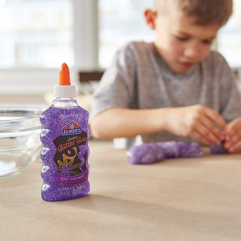 Buy Elmer's Glitter Glue Washable and Child Friendly, Great for Making  Slime, 177 ml, Blue, Gold, Pink, Purple and Silver Online at desertcartINDIA