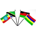 thumbnail image 5 of SOUTHEAST AFRICA WORLD FLAG SET with BASE--20 Polyester 4"x6" Flags, One Flag for Each Country in Southeast Africa, 4x6 Miniature Desk & Table Flags, Small Mini Stick Flags, 5 of 6
