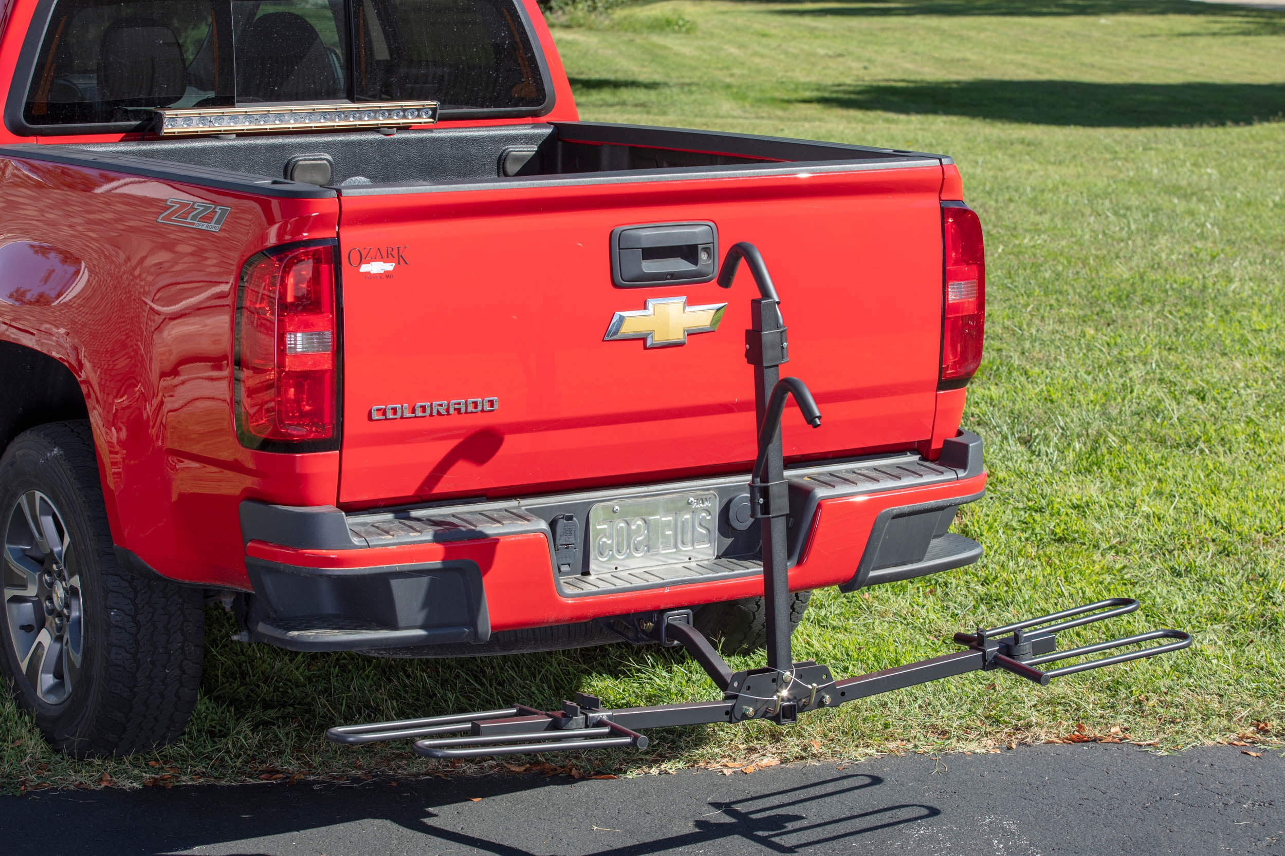 Hyper Tough 80 lbs. Capacity Foldable Hitch Mount Platform 2 Bike