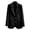 Black, variant on Women's 2025 Spring Fall Long Blazer Jackets Long Sleeve Lapel Pockets Loose Fit Work Casual Blazers Outerwear