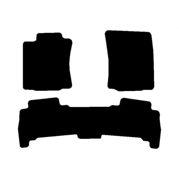 Auto Mats and Accessories 3 Piece Set Custom Carpeted Floor Mats Compatible with 2014-2023 Lexus GX460 (Black) Made in the USA