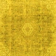 thumbnail image 1 of Ahgly Company Indoor Square Abstract Yellow Modern Area Rugs, 3' Square, 1 of 4