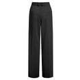 thumbnail image 5 of YDFCWXW Women's Casual Wide Leg Dressy Pants, High Elastic Waisted Business Flowy Trousers with Pockets Black, L, 5 of 6