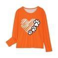 thumbnail image 4 of WIZUTIZ Girls Pretty Heart Print Long Sleeve Shirts Cute Chucky Tops Kids T Shirt Stylish Blouses Holiday Gift Finder, 4 of 5