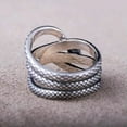 thumbnail image 6 of Fashion Jewelry Women/Men Snake 925 Silver Ring Punk Party Ring Sz 6-10, 6 of 9