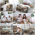 thumbnail image 6 of Vintage Farmhouse Bedding 3 Piece Duvet Cover Set Full Size, Country Western Texas Star Wood Grain Soft Microfiber Comforter Cover with Zipper Closure & Pillowcases, FadeResistant Quilt Cover, 6 of 9