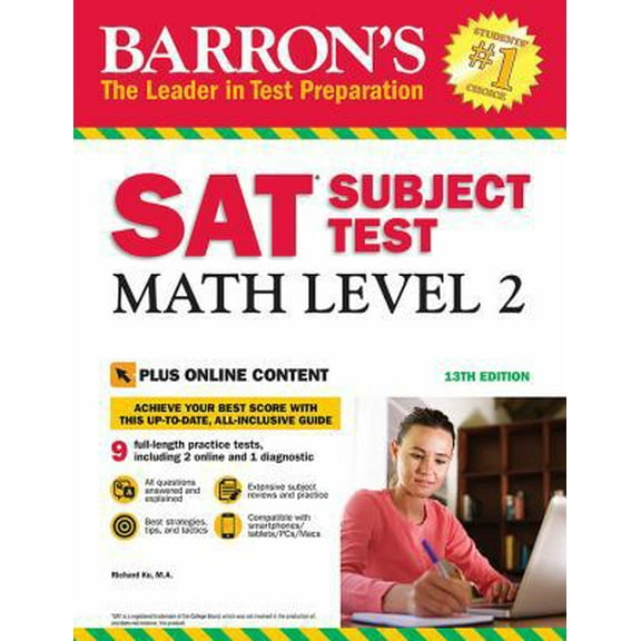 Pre-Owned SAT Subject Test: Math Level 2 with Online Tests (Paperback) 1438011148 9781438011141