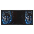 thumbnail image 4 of CHAQLIN Blue Wolf Galaxy Lightweight Trifold Card Wallet, Polyester Trifold Handbag Slim Children's Clutch Money Bag for Outdoor School, 4 of 7