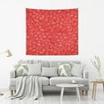 thumbnail image 6 of Sushi Pattern Tapestry Wall Hanging Tapestries Happy Colorful Hippie Psychedelic Art Polyester Carpet Wall Decorative for Living Room Bedroom 60x51inch, 6 of 7