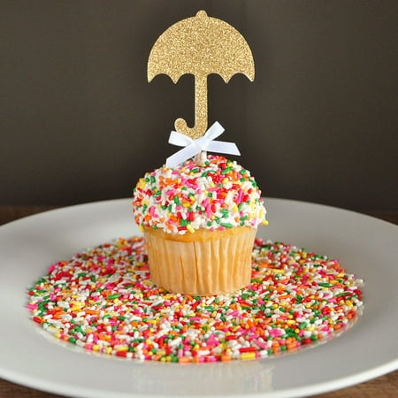 Ship Sprinkles (Baby Shower Decorations. Ships in 1-3 Business Days. Sprinkle Shower. Umbrella Cupcake Toppers)